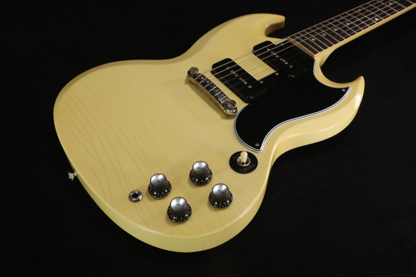 Gibson Custom Shop 1963 SG Special Reissue Lightning Bar Ultra Light Aged Classic White - SGSP63ULCWNH1 383