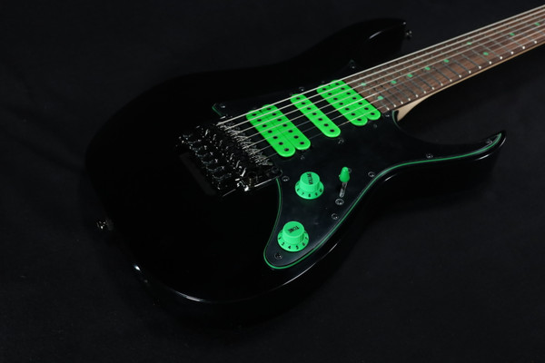 Ibanez UV70PBK Steve Vai Signature 7str Electric Guitar w/Bag - Black 307