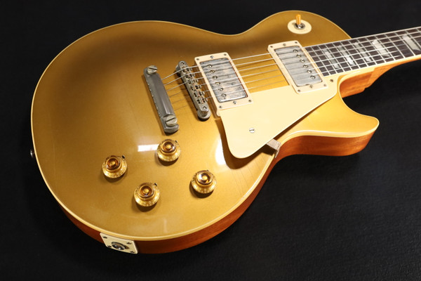 Gibson Custom Shop 1957 Les Paul Goldtop Reissue Ultra Light Aged Double Gold - LPR57ULDGNH1 062