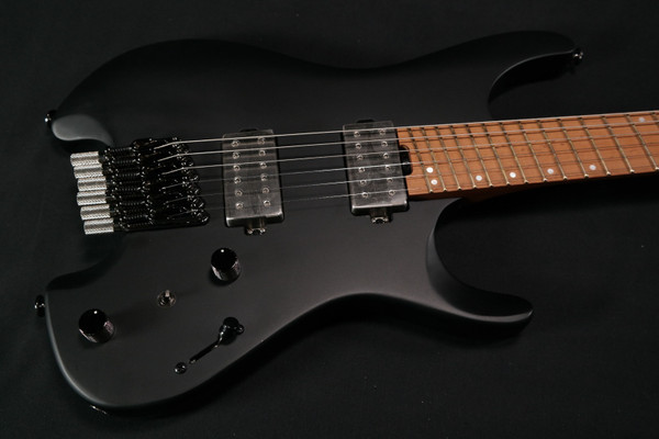 Ibanez QX52BKF Q Standard Headless Electric Guitar - Black Flat 824