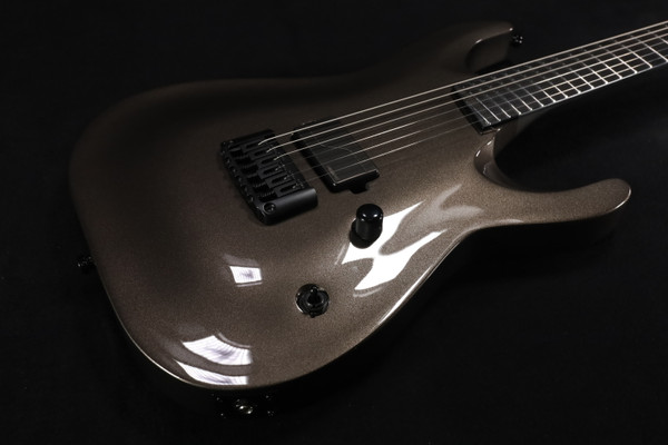 MINT ESP LTD Mick Thomson MT-1 Signature Electric Guitar - Obsidian Metallic USED W/ COFFIN CASE