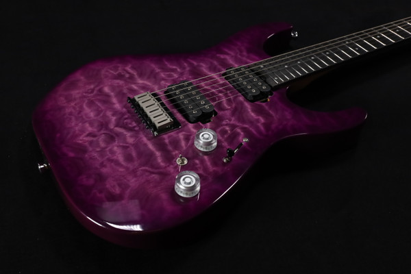 Charvel Pro-mod Plus Dk24 Hh Ht Eb Qm, Ebony Fingerboard - Violet