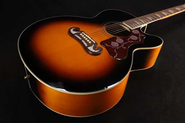 Epiphone J-200 EC Studio (Solid Top; Fishman Presys) Vintage Sunburst 739