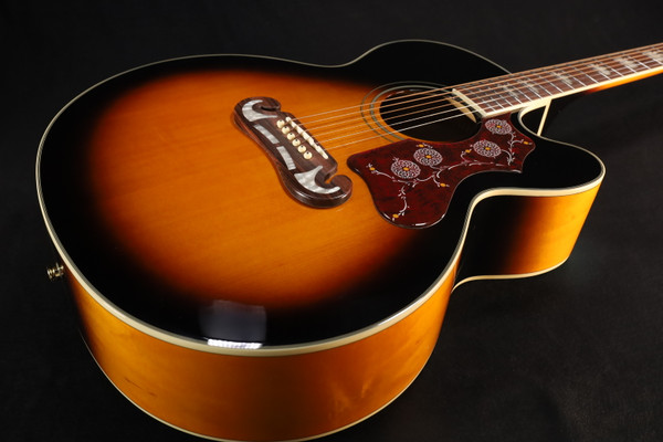 Epiphone J-200 EC Studio (Solid Top; Fishman Presys) Vintage Sunburst 180