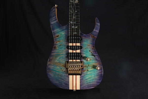 Ibanez Japan Custom Shop Visions IV2RG Electric Guitar - Blue/Green/Purple 304