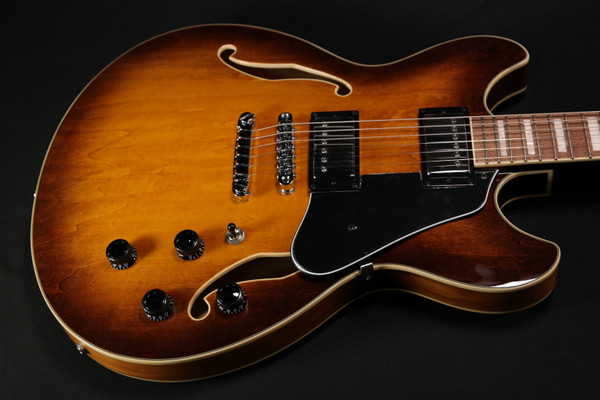 Ibanez Artcore AS73 Semi-Hollow Electric Guitar, Bound Rosewood, Tobacco Brown - 000