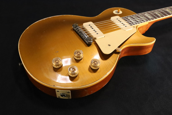 Gibson Custom Shop 1954 Les Paul Goldtop Reissue Heavy Aged Double Gold - LPR54HADGNH1 050