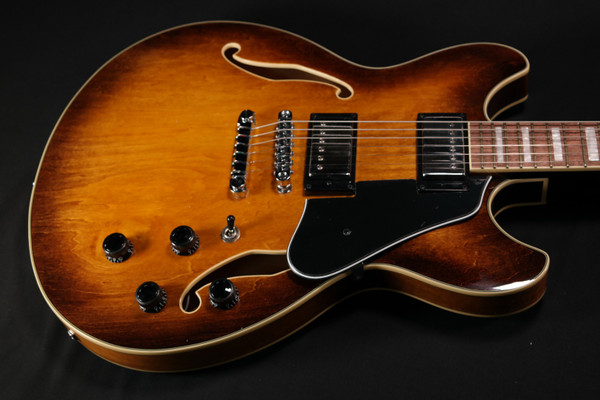 Ibanez Artcore AS73 Semi-Hollow Electric Guitar, Bound Rosewood, Tobacco Brown - 984
