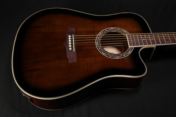 Ibanez PF28ECE Acoustic-Electric Guitar Dark Violin Sunburst - 561