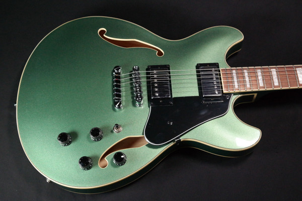 Ibanez AS73OLM Artcore - Semi Hollow Body with Classic Elite Pickups - Maple Top-Olive Metallic - 091