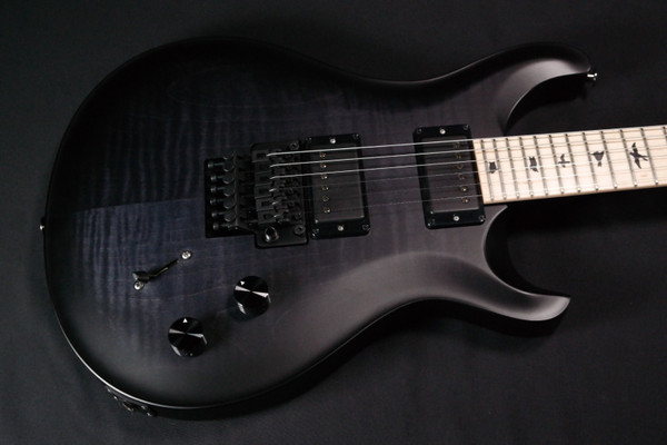 PRS Dustie Waring CE 24 Floyd - CUSTOM COLOR - Satin Grey Black with Black Wrap Burst 150