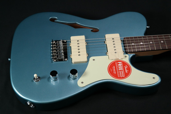 Squier FSR Paranormal Cabronita Telecaster Thinline - Laurel Fingerboard - Mint Pickguard - Matching Headstock - Ice Blue Metallic - 782