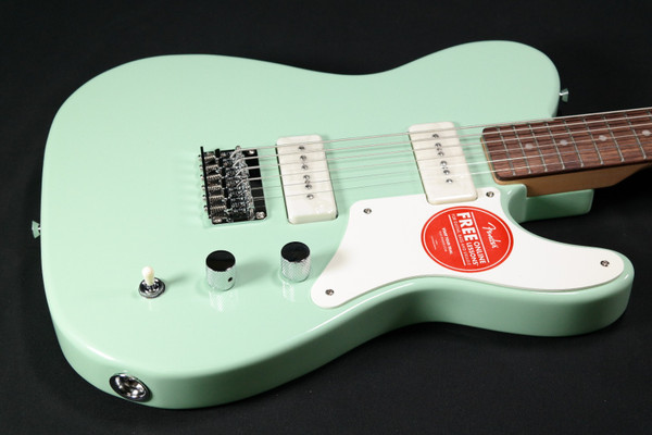 Squier Paranormal Baritone Cabronita Telecaster - Laurel Fingerboard - Parchment Pickguard - Surf Green 446