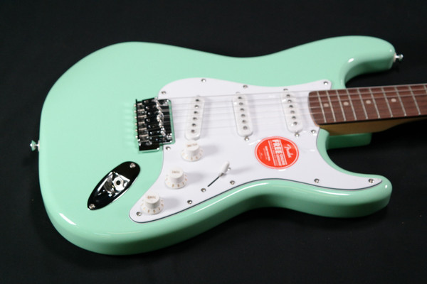 Squier FSR Affinity Series Stratocaster - Laurel Fingerboard - White Pickguard - Surf Green 488