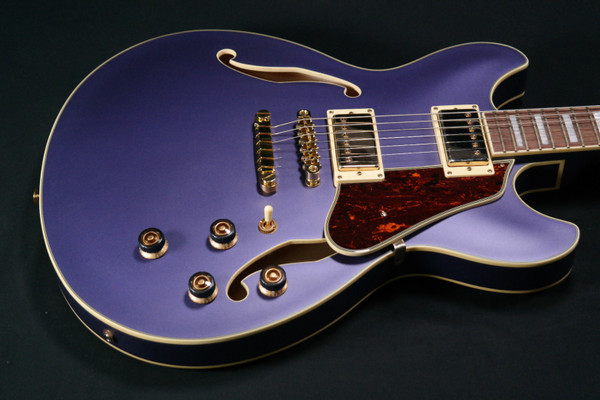 Ibanez AS73GMPF AS Artcore Guitar - Metallic Purple Flat 990