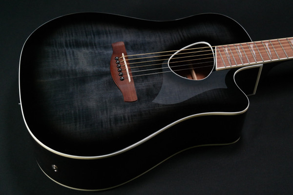Ibanez ALT30FMTKS Altstar Series 6-String RH Acoustic Electric Guitar-Transparent Black Sunburst High Gloss 343