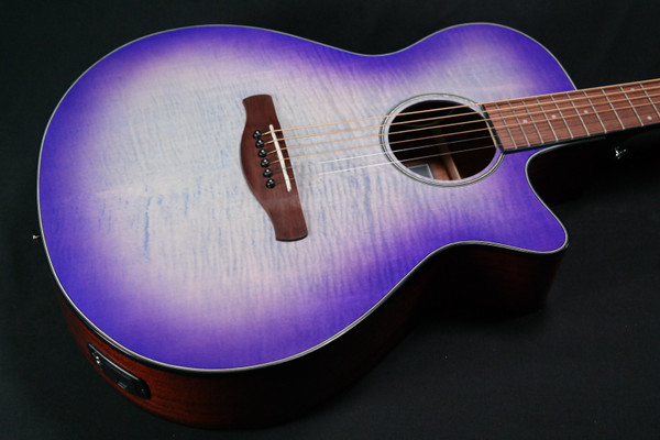 Ibanez AEG70 AEG Acoustic Electric Guitar. Walnut Fretboard, Purple Iris Burst High Gloss 614