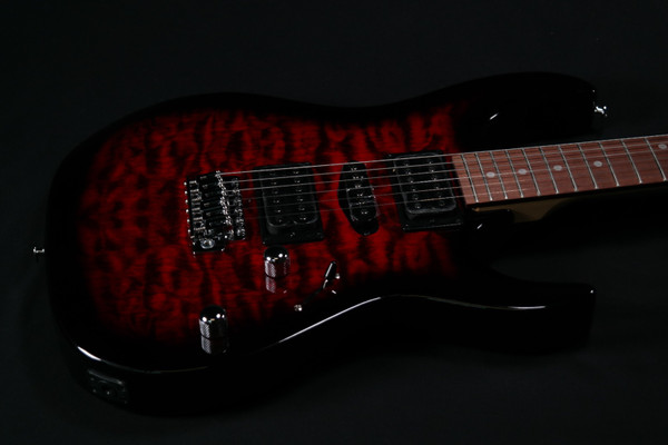 Ibanez GRX70QA GIO 6-String Right-Hand Electric Guitar in Transparent Red Burst - 317