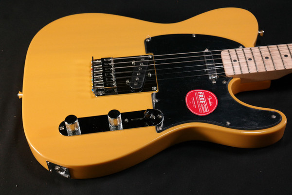 Squier Sonic Telecaster - Maple Fingerboard - Black Pickguard - Butterscotch Blonde - 595