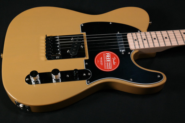 Squier Affinity Series Telecaster - Maple Fingerboard - Black Pickguard - Butterscotch Blonde 339