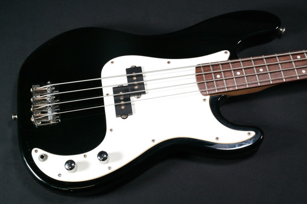 Squier Precision Bass Black with White Pickguard - USED - 168