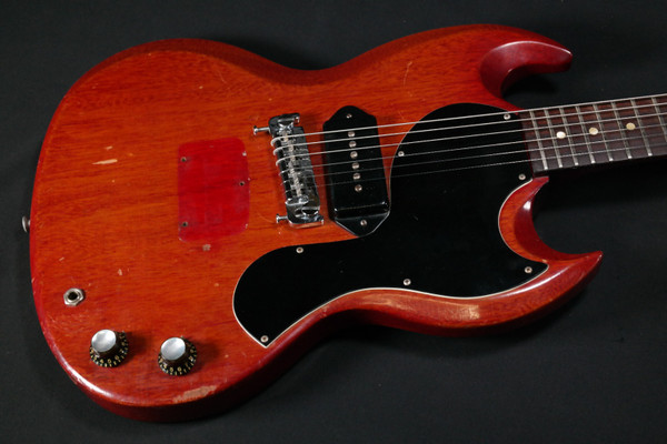 1962 Gibson SG  Jr. Cherry with black pickguard W/Hard Case - USED - 466