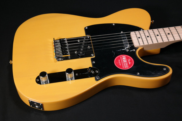 Squier Sonic Telecaster - Maple Fingerboard - Black Pickguard - Butterscotch Blonde