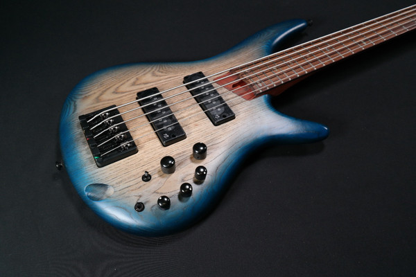 Ibanez SR605E Bass Cosmic Blue Starburst Flat 148