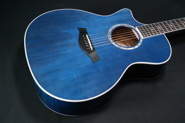 Taylor 614ce Special Edition Left Handed Pacific Blue Big Leaf Maple Back/Sides and Sitka Spruce Top - 036
