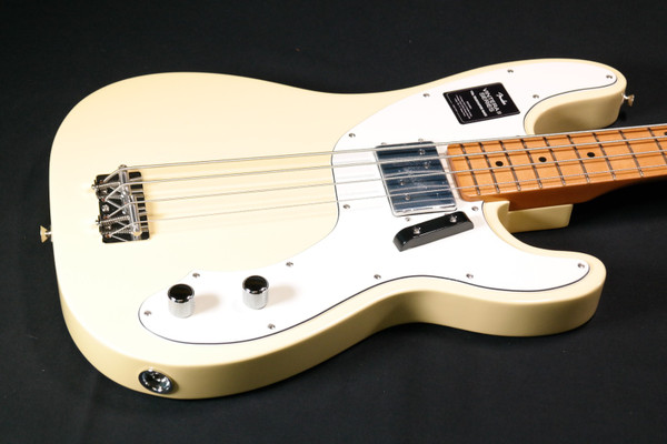 Fender Vintera II 70s Telecaster Bass, Maple Fingerboard, Vintage White 053