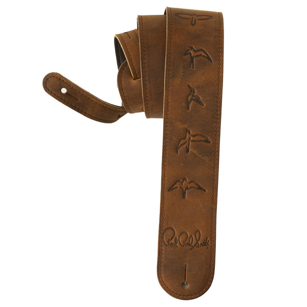 PRS Leather Birds Strap, Distressed Brown