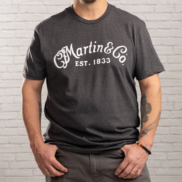 Martin Charcoal Basic Logo T-Shirt - X-Large