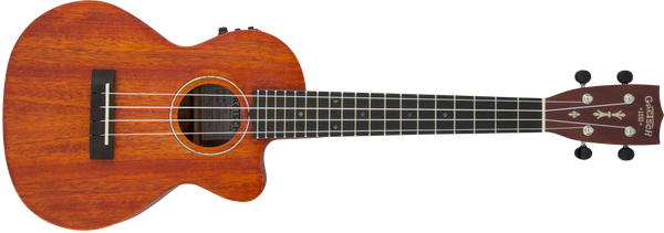 Gretsch G9121 A.C.E. Tenor Ukulele with Gig Bag, Acoustic / Cutaway / Electric Honey Mahogany Stain 2732042321