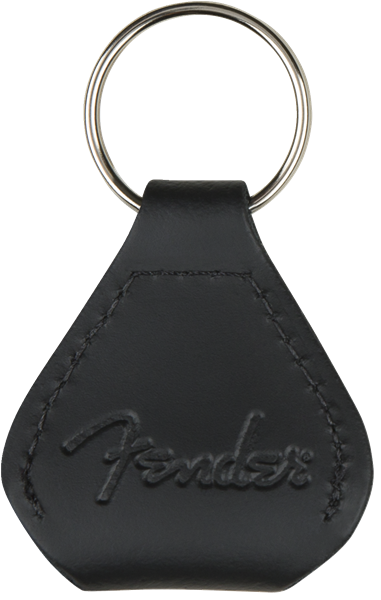 Fender Fender Leather Pick Holder Keychain - Black