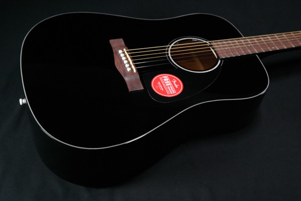 Fender CD-60 Dreadnought V3 w/Case - Walnut Fingerboard - Black - 892