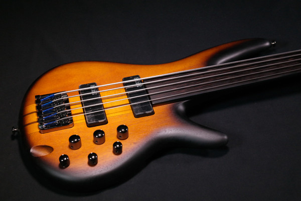 Ibanez SRF705BBF SR Bass Workshop 5str Electric Bass - Fretless - Brown Burst Flat 812