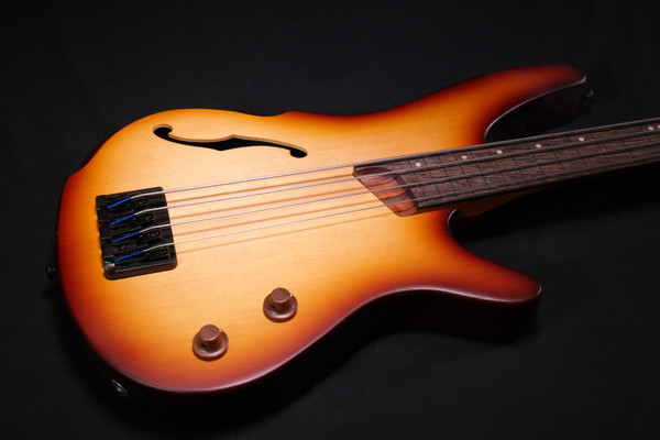 Ibanez SRH500FNNF SR Bass Workshop 4str Electric Bass - Hollow Body Fretless - Natural Browned Burst Flat 164