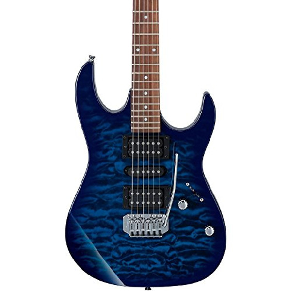 Ibanez GRX70QATBB GIO RX 6str Electric Guitar - Transparent Blue Burst 406