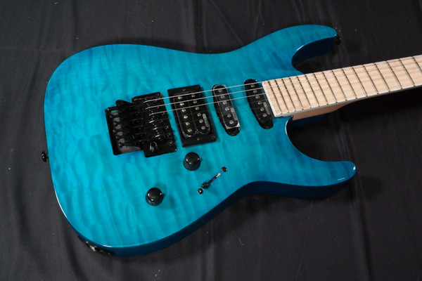 ESP MH-203QM - See Thru Blue/Maple - LMH203QMSTB 528