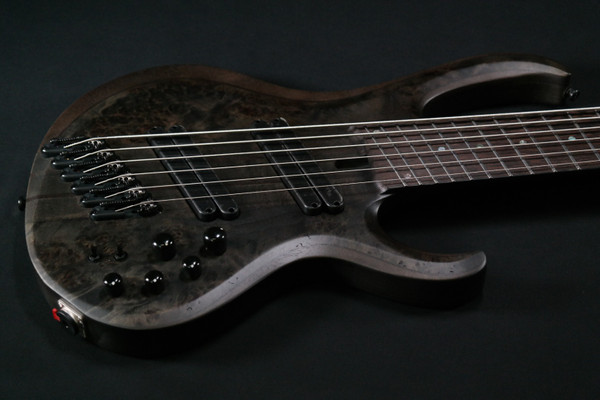 Ibanez BTB806MSTGF BTB Bass Workshop 6str Electric Bass w/Case Multi scale - Transparent Gray Flat 372