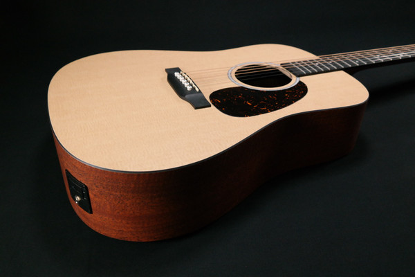 Martin Guitar X Series D-X1E Acoustic-Electric Guitar with Gig Bag, KOA Pattern High-Pressure Laminate, D-14 Fret, Performing Artist Neck Shape 628