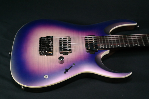 Ibanez Rga61al Axion Label Electric Guitar Indigo Aurora Burst Flat - USED - 368