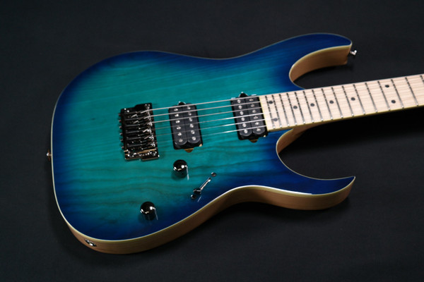 Ibanez RG652AHMFXNGB RG Prestige 6str Electric Guitar w/Case - Nebula Green Burst 743