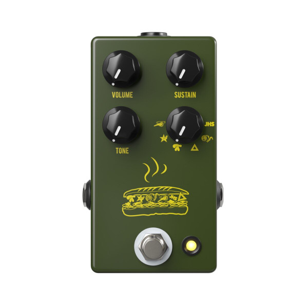 JHS Muffuletta 6-way Fuzz Pedal - Army Green