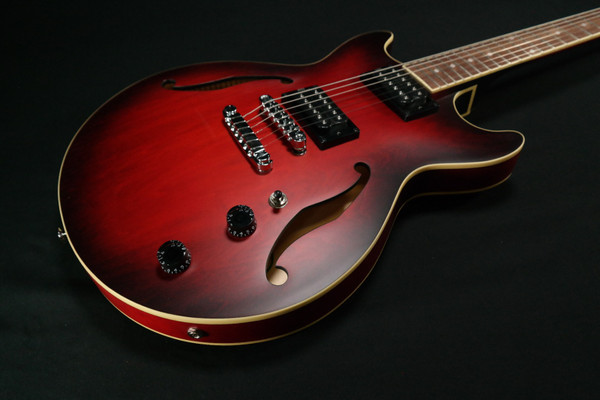 Ibanez AM53SRF AM Artcore 6str Electric Guitar  - Sunburst Red Flat 767