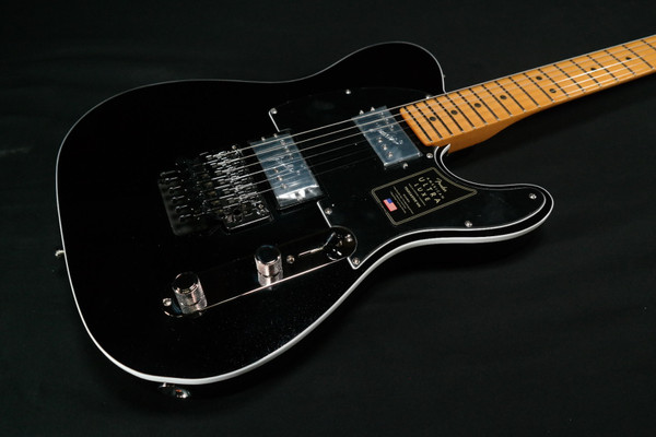 Fender American Ultra Luxe Telecaster Floyd Rose HH - Maple Fingerboard - Mystic Black 382