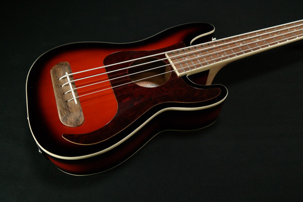 Fender Fullerton Precision Bass Uke, Walnut Fingerboard, Tortoiseshell Pickguard, 3-Color Sunburst 213