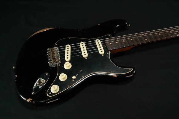 Fender Custom Shop Dual-Mag Stratocaster Roasted Neck Relic - Aged Black 565