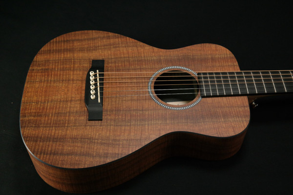 Martin Little Martin LXK2 Acoustic Guitar with Gig Bag, Koa and Sitka Spruce HPL Construction, Modified 0-14 Fret, Modified Low Oval Neck Shape 882