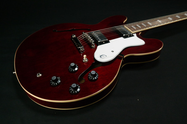Epiphone Noel Gallagher Riviera (Incl. Hard Case) Dark Red Wine - 055
